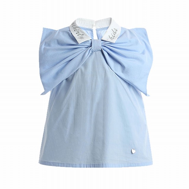 >ochirly kids欧时力童装衬衣女童衬衫洋气时髦翻领2019春夏新款