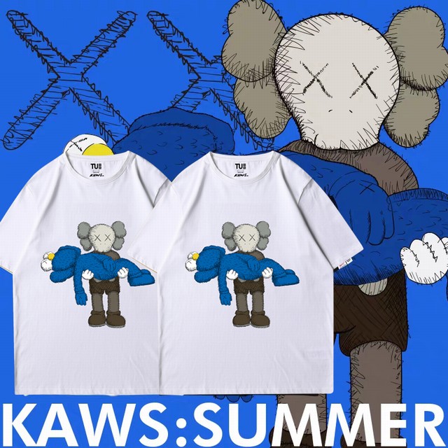 >KAWS X联名芝麻街圆领短袖男女情侣装T恤潮官方官网旗舰店優衣庫