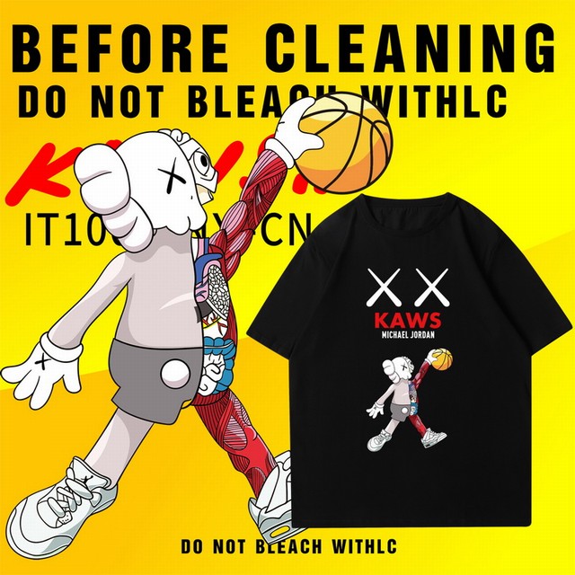 >KAWS X联名芝麻街卡通短袖男女情侣装T恤潮官方官网旗舰店優衣庫
