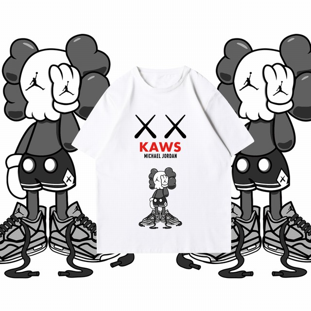 >KAWS X联名芝麻街卡通短袖男女情侣装T恤潮官方官网旗舰店優衣庫