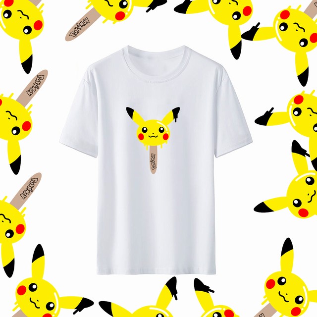 >精灵宝可梦pokemon联名短袖男女夏天情侣装T恤潮皮卡丘INS優衣庫